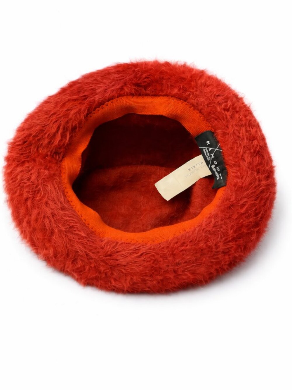 Kangol Furgora Olivia Angora Fuzzy Bucket Hat Red Soft Vintage 80's 90's - Picture 7 of 7